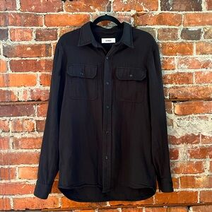 Buck Mason twill work shirt in black